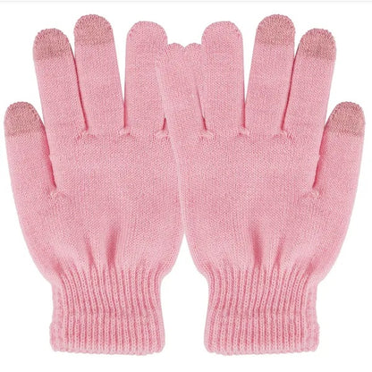 Unisex Winter Knit Gloves Touchscreen Outdoor Windproof Cycling Skiing Winter Warm Gloves