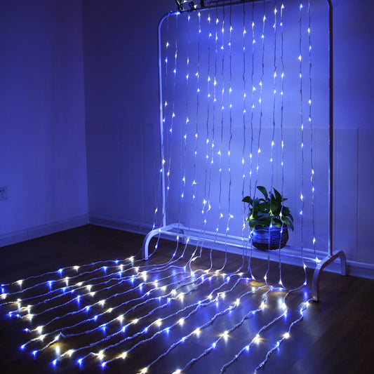 LED water lamp waterfall star string lamp